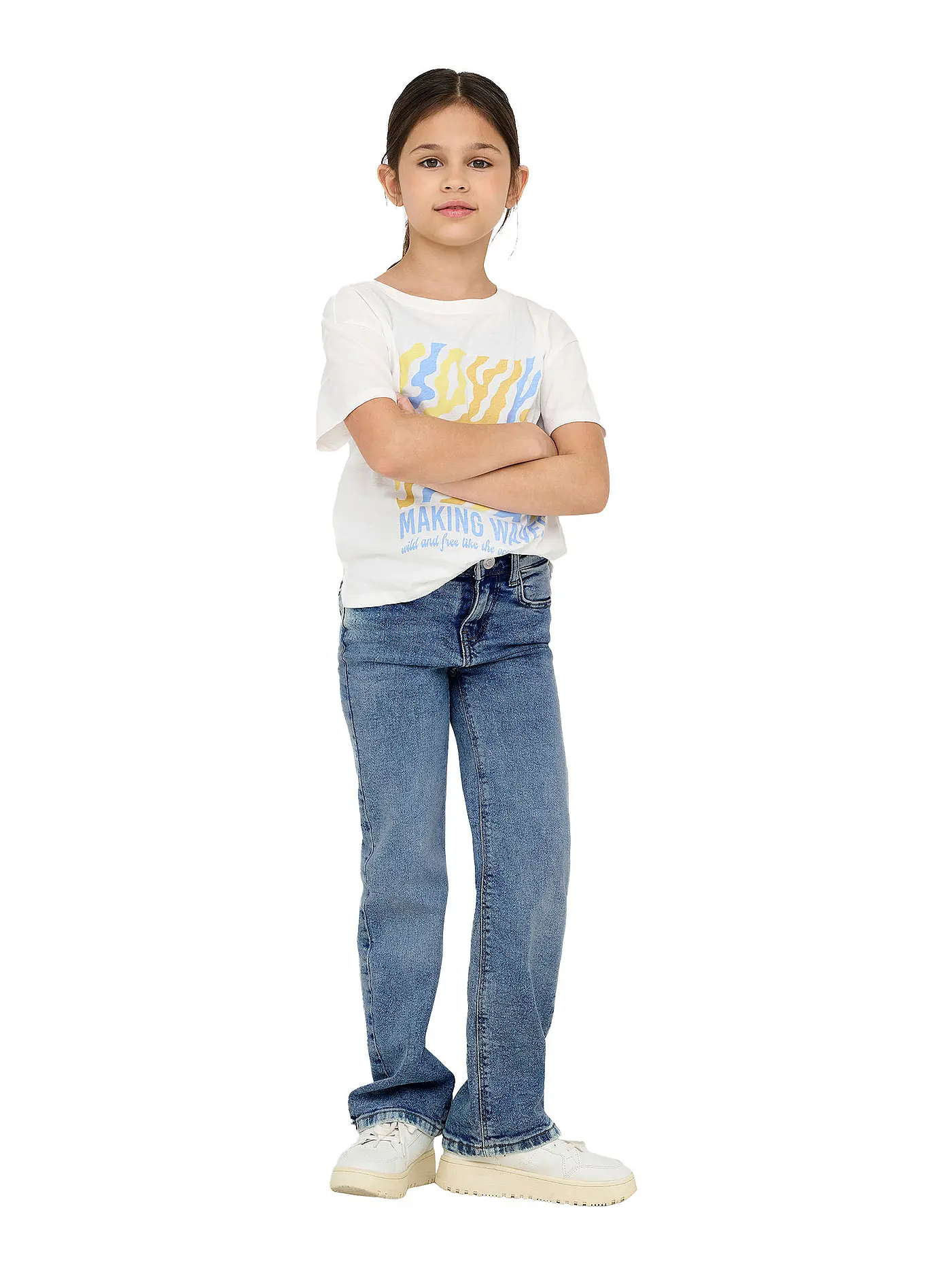 ONLY | Mädchen Jeans Wide Leg KOGJUICY | hellblau